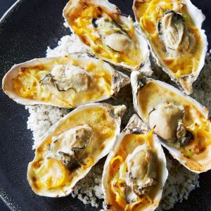 Gegratineerde oesters